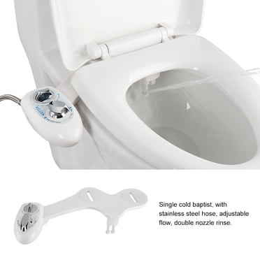 Dual Nozzle Cold Water Spray Non-Electric Adjustable Mechanical Bidet Toilet Seat Attachment,Bidet Toilet, Bidet Toilet Seat