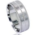 thumbnail image 1 of Mens 6mm 950 Palladium Brushed Wedding Band Ring New, 1 of 1