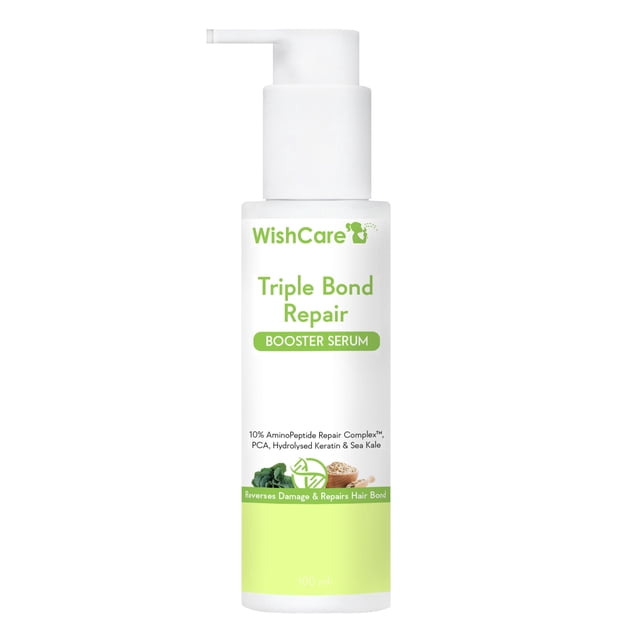 Wishcare Sérum Réparateur Triple Bond - Complexe d'Aminopeptides à 10 % - Répare les Cheveux Abîmés et Frisottés 100 ml