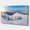 thumbnail image 3 of Designart Winter Mountains Panorama Canvas Wall Art, 3 of 4