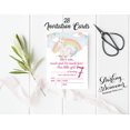 thumbnail image 3 of Darling Souvenir Blue Birthday Invitation Card 28 Pcs Fill or Write In Blank Invites Printable Party Supplies 5 x 7 Inches, 3 of 5