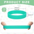 thumbnail image 2 of 10Pcs Silicone Rubber Bands Non-slip 3.54 Inch Flat for Books, Light Green, 2 of 6
