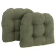 thumbnail image 1 of Coussin de Chaise de Salle à Manger Capitonné en Microsuède en Forme de U de 19 Po (Ensemble de 2), 1 of 3