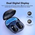 thumbnail image 3 of VEAT00L Open-Ear Headphones, Wireless Clip on Earbuds with Digital Display Charging Case 68 Hours Playtime, 3 of 9