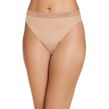 Jockey Women's Worry Free Microfiber Light Absorbency Thong