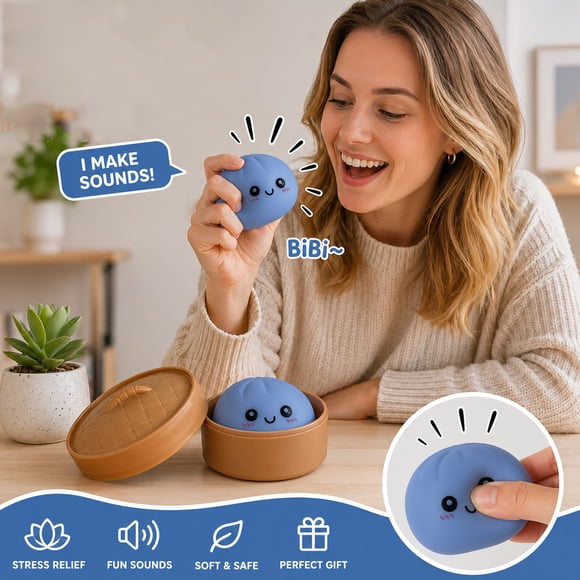 Jienlioq Squishy Decompression Toys for Children with Whistles