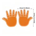 thumbnail image 2 of Five Finger Foam Cheering Hands For A Party Universal Five Finger Foam Hands For Cheerleaders. Yellow, 2 of 5