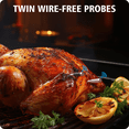 thumbnail image 4 of BFOUR 2 Probe Bluetooth Wireless Meat Thermometer  for BBQ Oven Grill Kitchen, 4 of 6