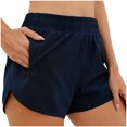 thumbnail image 1 of Yuyuzo Womens Workout Shorts High Waisted Athletic Running Active Sweat Shorts with Zipper Pockets, 1 of 3