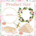 thumbnail image 4 of 15 Set 12 Inch Metal Floral Hoop Wreath Macrame Large Hoop Centerpiece with Stand Gold Craft Hoop Rings Round Dream Catcher Rings for DIY Wedding Wreath Table Decorations Centerpiece Macrame Crafts, 4 of 6