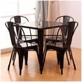 thumbnail image 2 of Heavenly Collection Solid Metal Dining Table, Black Finish, Indoor/Outdoor Dining Table for Kitchen, Dining Room, Patio & Balcony, 2 of 7