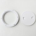 thumbnail image 3 of Almencla Marine Boat RV White 6" Plastic Access Cover Lid Screw Out Deck Plate 6寸, 3 of 6