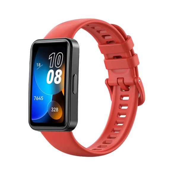 WIFKLSIIPG Upgrade Your Sport Experience with Huawei Smart Band 8 Single Color Silicone Watch Strap Offering Secure Fit & Comfortable Wear All Day Long