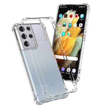 Cocostarke Galaxy S21 Ultra Case Crystal Clear Shockproof Bumper Protective Case for Samsung Galaxy S21 Ultra Transparent Pure TPU Slim Fit Flexible Cell Phone Back Covers