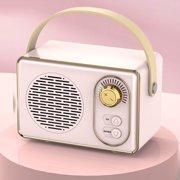 TIMIFIS Bluetooth Speakers Wireless Retro Bluetooth Speaker Outdoor Plug-in U Disc Audio Mini Portable Bluetooth Speaker Computer Audio Gift