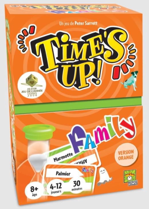 Time's Up! Family 2 – French Edition – Fast-Paced Guessing Game for All Ages – Ages 8+, by Asmodee / Repos Production