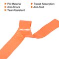 thumbnail image 4 of Unique Bargains 43.3' Non-Slip PU Tennis Racket Overgrip Tape Wraps with Hole Orange 6 Pack, 4 of 7