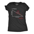 thumbnail image 1 of Find X T Shirt Funny Sarcastic Nerdy Math Test Teacher Tee for Women (Heather Black) - XXL, 1 of 2
