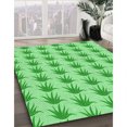 thumbnail image 3 of Ahgly Tapis Rectangulaire Lavable en Machine Intérieur Vert Jade Transitionnel, 3 Pieds x 5 Pieds, 3 of 7