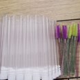 thumbnail image 2 of KAKOWELY 10pcs Eyelash Brushes False Eyelash Lash Curler Colorful Rhinestone Pipe Packaging Eyelash Brushes for Home (Rhinestone Blank Pipe Style),4.33"X0.47"X0.47", 2 of 4