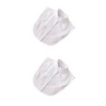 thumbnail image 4 of QualitChoice Simple Design Solid Color False Collar Formal Fashion Chiffon Fake Half Shirt Decorative Detachable Lapel Clothing Decor White Stand 2PCS, 4 of 6