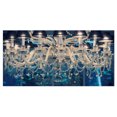 thumbnail image 2 of Design Art - Lustre Vintage en Cristal Bleu, 2 of 3