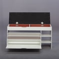 thumbnail image 2 of SOCE012 - Banc de Rangement pour Chaussures d'Artisan avec Long Siège de Banc, 2 of 8