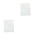 thumbnail image 1 of Wweixi Eye Face Gems Rhinestone Stickers Beads No Glue Eyebrow Rainbow Makeup Jewelry Accessory DIY Decorations Wedding White 2Set, 1 of 6