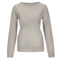 thumbnail image 4 of Yuyuzo 2025 Automne Chandail Sport Uni pour Femme Décontracté Ample à Col Rond Raglan à Manches Longues Chandail Tunique Hauts Argent A1, 4 of 5