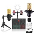 thumbnail image 2 of Loomza D6 Sound Card Wireless Condenser Microphone Multi-Microphone Kits Tabletop, 2 of 7