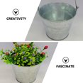 thumbnail image 5 of UPGRATOR 3Pcs Metal Bucket for Ash Can in Round Shape 11.8x4.5in, 5 of 5