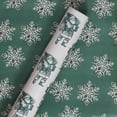 thumbnail image 4 of Papier cadeau de Noël bonshommes de neige et flocons Holiday Time, largeur 30 po, 4 of 5