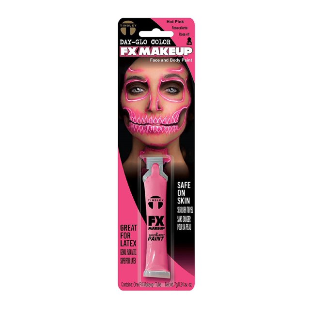 Tinsley Transfer Day-Glo Colors FX Makeup Face And Body Paint HOT PINK