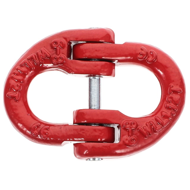 Miangastore Connecteur de Chaîne de Sécurité en Acier Rouge pour Usage Industriel Capacité de Charge 1,2 T