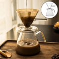 thumbnail image 3 of veasfak Cafetière à Verser 600ml Réutilisable Carafe en Verre Cafetière à Main pour la Maison, 3 of 9