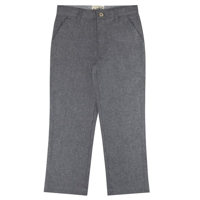 Buyless Fashion Garçons Pantalon Plat devant Coton Doux Casual Regular Fit Droite
