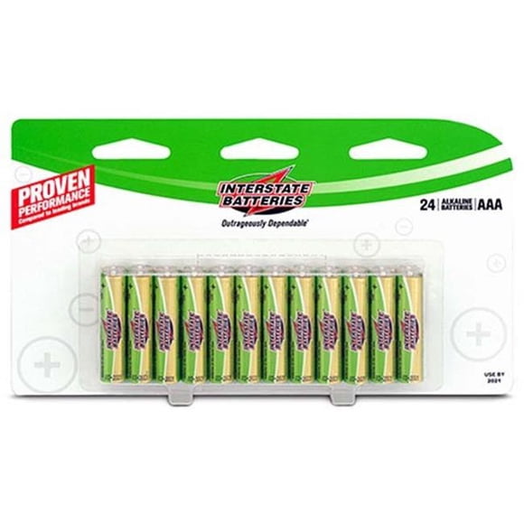 Interstate Batteries DRY0191 Pile Alcaline AAA - 24 Unités