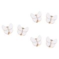 thumbnail image 1 of GUOOL 6 Pieces Butterfly Button Covers Shirt Cufflinks for Banquet Wedding Blouses White, 1 of 9