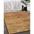 thumbnail image 2 of Ahgly Company Tapis d'Intérieur Ronds Abstraits Orange, Tapis de Zone Abstraits, 5 Pieds Rond, 2 of 6