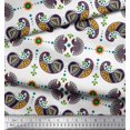 thumbnail image 2 of Soimoi Rayon Fabric Dot,Floral & Paisley Decor Fabric Printed Yard 56 Inch Wide, 2 of 3