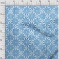 thumbnail image 3 of oneOone Polyester Spandex Light Blue Fabric Asian Ornamental Craft Projects Decor Fabric Printed By The Yard 56 Inch Wide, 3 of 5