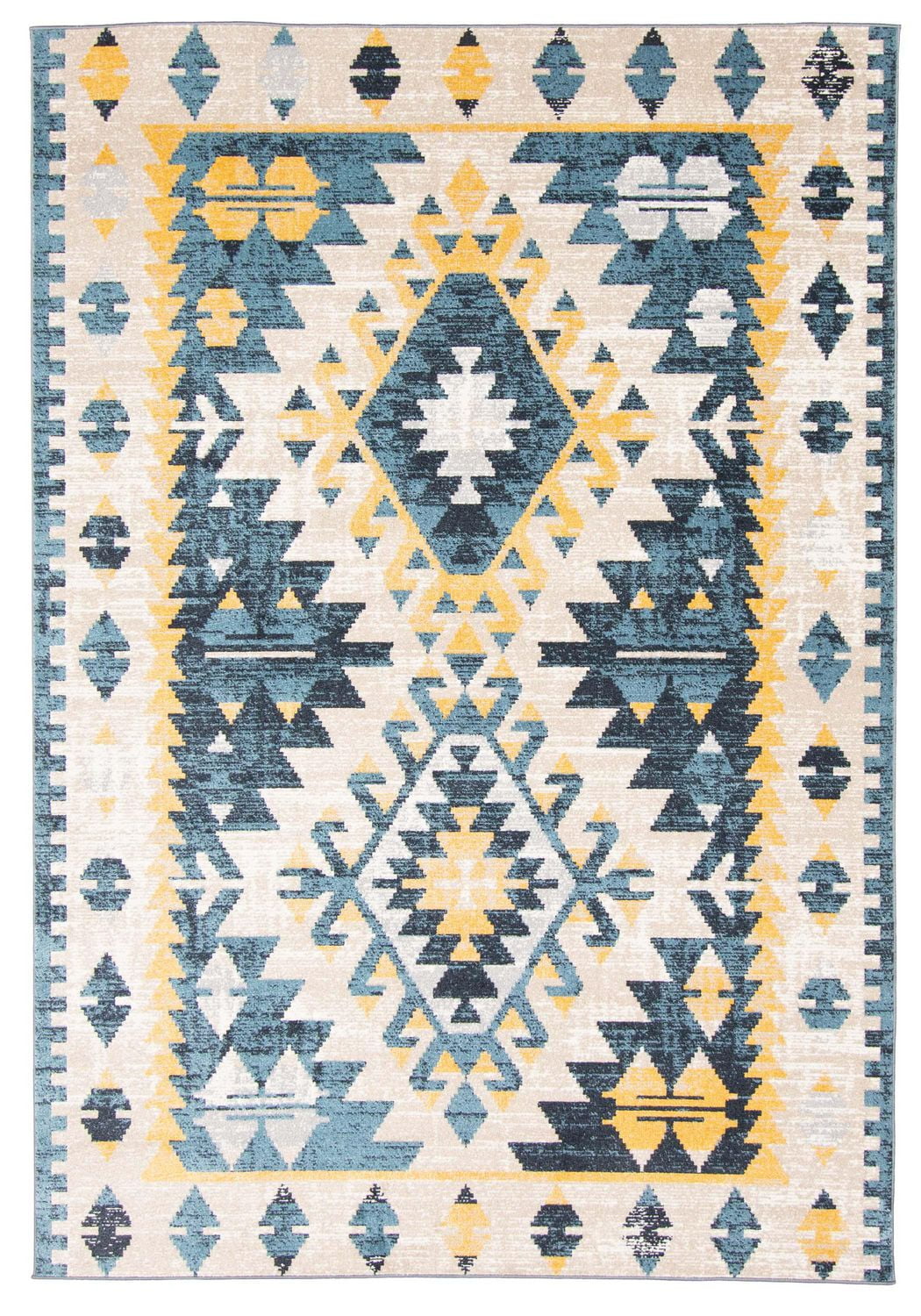 Tapis Lavable ECARPET Traditionnel pour Chambre, Salon, Chambre d'Enfant, Couloir