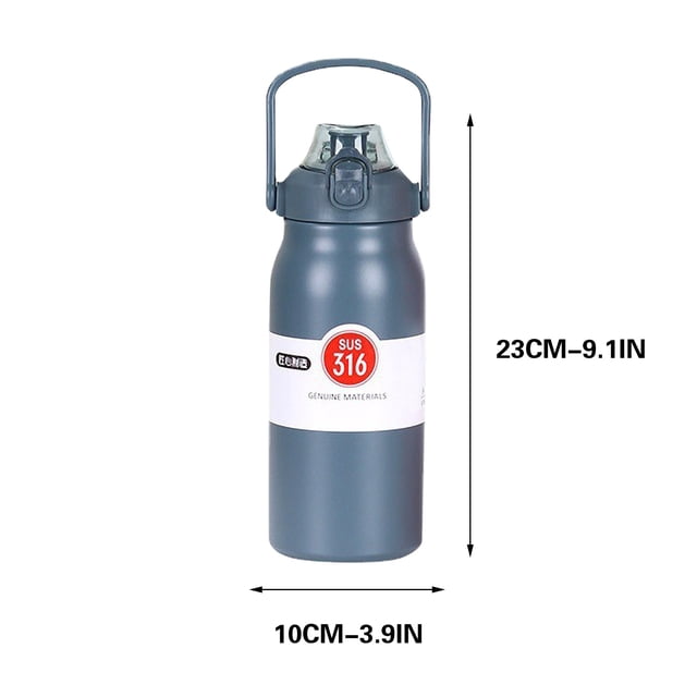 Insulated Water Bottle Insulated Water Bottle with Straw for Adults Large Thermal Vacuum Cups for Hot and Cold Drinksbpa Stainless Steel Thermoses Leak-Proof Flask Stainless Steel Water Bottles