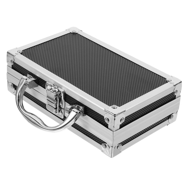 Shisuyan Travel Tool Box Portable Tool Box Metal Briefcase Storage Box for Small Items Tools Toys