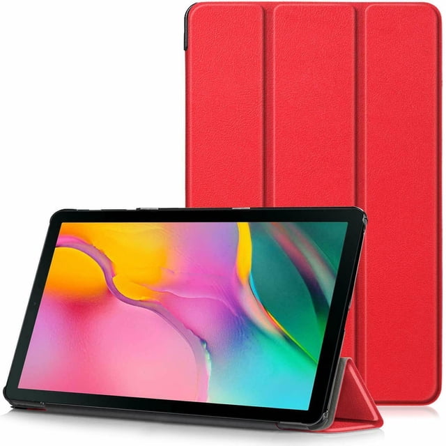 T290 Étui, Étui Galaxy Tab A 8.0 - Étui Portefeuille Protecteur Mince et Léger à Rabat avec Support, Visionnement Multi-Angle
