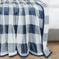 thumbnail image 2 of Nestl Ultra Plush Heavy Thick Raschel Imitation Mink Bed Blanket, 55 x 82, Navy Check, 2 of 5