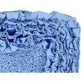 thumbnail image 3 of Better Trends Shaggy Border Collection is Ultra Soft, Plush and Absorbent Tufted Bath Mat Rug 100% Cotton in Vibrant Colors, 30" Round, Blue, 3 of 4