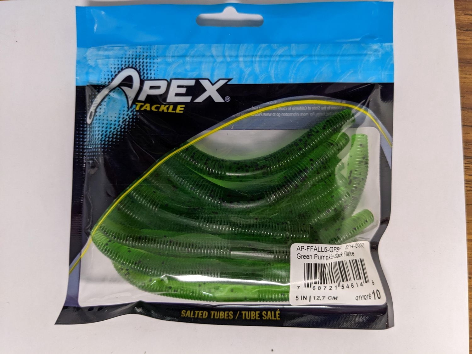Apex AP-FFALL5-GPBF Free faller vert citrouille noir Flake 5" (paquet de 10)