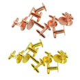 thumbnail image 3 of Abbracc 10Pcs Cufflinks Blank Setting Trays Base for Cabochon Jewelry Cuff Links gold, 3 of 9