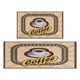 thumbnail image 1 of Coffee Mug Vintage Design Kitchen Mats for Floor Set Of 2,Kitchen Rugs Mats with Dirty Resistance,washable,Non-Slip,kitchen Rugs and Mats 17.7x24+17.7x48inch, 1 of 7